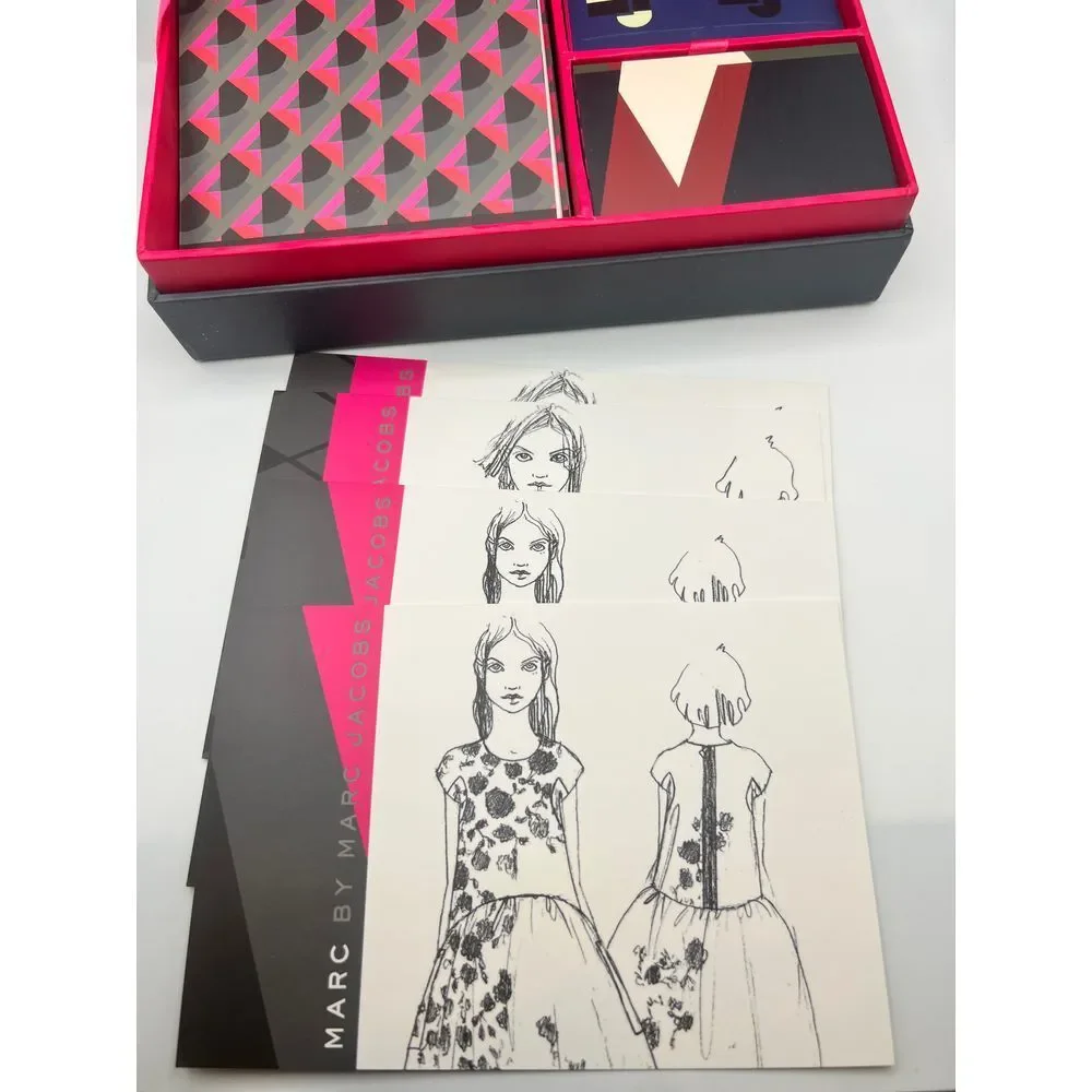 Marc By Marc Jacobs Home Stationery Set Open Box Mini Cards + Postcards INSPECT‎